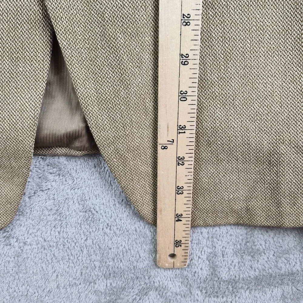 Ermenegildo Zegna Soft Blazer Jacket Mens 56R Beige Silk Wool Blend Switzerland